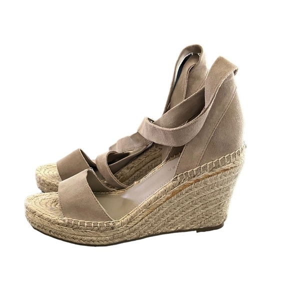 Marc Fisher Women’s Leather Wedge Sandals - Picture 1 of 9